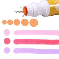 Dabbers de peinture brillants de 60 ml, grand format, design baril, adaptés aux enfants, MOQ flexible, pour jeux de bingo et peinture par points