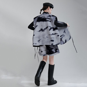 <span class=keywords><strong>Gilet</strong></span> matelassé en coton rembourré pour <span class=keywords><strong>femme</strong></span>, vêtement d'hiver à la mode, <span class=keywords><strong>mi</strong></span>-<span class=keywords><strong>long</strong></span>, ample, à lacets, 2597 - Product Image 4