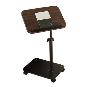 Mesa auxiliar móvil pequeña con superficie de plástico, altura ajustable, para sala de estar, sofá o mesita de noche. - Product Image 5