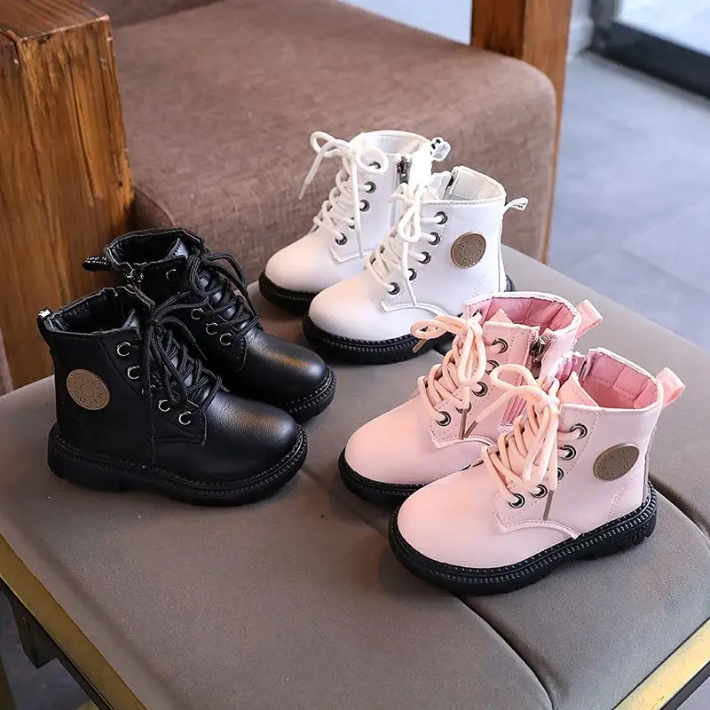 New OEM Botas de mujer Autumn Ankle Boot Soft Sole Fashion Girls Children's Boots