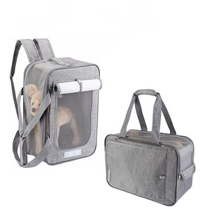 Yeni Gelen Lüks Çevre Dostu Taşınabilir Havayolu Onaylı Köpek Sırt Çantası Havalandırmalı Evcil Hayvan Yürüyüş Kamp Bisiklet Seyahat Çantası - Product Image 3