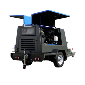 Prix d'usine – Compresseur industriel portable à vis, 185 CFM (5m³/min), avec moteur remorquable et marteau-piqueur - Product Image 3