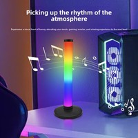 Barra de Luz Ambiental RGB para Sala de Juegos, Sincronización con Música, Lámpara de Ritmo con Sensor de Sonido, Retroiluminación para Monitor de Computadora, TV, Decoración de Escritorio, CE RoHS