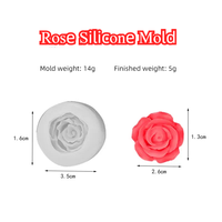 Amour cadeau mignon Rose ours ensemble bougie savon Silicone moule cuisine outil pour la cuisson gâteau Cookie chocolat pour cadeau