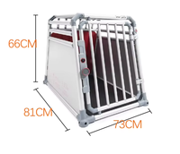 Cage pour chien moderne en aluminium léger, antirouille, double porte, résistante aux morsures, pour le transport aérien, boîte solide pour chiens de petite et moyenne taille