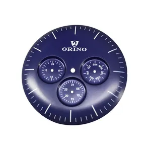 Quadrante dell'orologio della copertura del vaso di alta qualità per l'orologio del cronografo le parti dell'orologio del quadrante dei Sub-quadranti personalizzati supportano il tuo LOGO