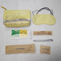 Prix d'usine vente en gros ensemble de sacs de voyage kit d'hygiène sac de compagnie aérienne d'agrément du personnel kit de commodités aériennes durables