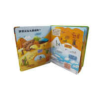 Libro de Cuentos de Hadas en Inglés con Tapa Dura, Diseño 3D Pop-up, Papel Recubierto, Impresión a Color Personalizada, para Educación Temprana Infantil