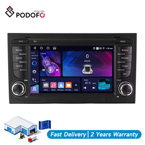 Podofo 2 Din 7" 4+64GB pour Audi A4/S4/B6/B7 Autoradio Android CarPlay sans fil Android Auto Audio de voiture Autoradio GPS WIFI BT - Product Image 1