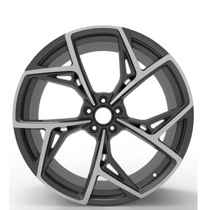 Jantes <span class=keywords><strong>de</strong></span> <span class=keywords><strong>voiture</strong></span> pour passagers en alliage d'aluminium peintes, 5 branches, face usinée, 19 20 21 22 pouces, PCD 5x112, haute qualité - Product Image 3