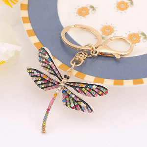 Porte-clés papillon en métal à prix promotionnel, accessoires pour sacs, téléphones et voitures, porte-clés en alliage de zinc irrégulier - Product Image 1