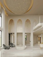 Service de design d'intérieur de luxe pour condos, entièrement personnalisé pour un projet résidentiel de grande hauteur aux États-Unis