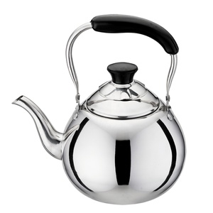 Bouilloire sifflante Zhila moderne en acier inoxydable avec poignée anti-brûlure, compatible gaz et <span class=keywords><strong>induction</strong></span>, sûre pour cuisinière, <span class=keywords><strong>théière</strong></span> domestique - Product Image 1