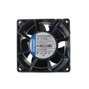 พัดลมระบายความร้อนแบบแกนสำหรับเซิร์ฟเวอร์ ebmpapst 3218J/2H4P 9238 ขนาด 92x92x38 มม. 48V 3.8A 165CFM 50W 73dBA 13000RPM พร้อมโมดูลขับเคลื่อนพลังงาน - Product Image 1