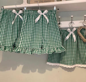 กระโปรงสั้นมีโบว์อัดจีบสำหรับเด็กนักเรียนประถม - Product Image 2