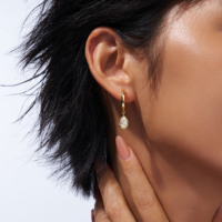Boucles d'oreilles pendantes en argent sterling 925 avec moissanite taille poire pour femme, couleur D, moissanite VVS1, boucles d'oreilles à breloques en diamant