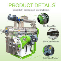 RICHI Machine de fabrication d'aliments pour volailles professionnelle personnalisée 1-2t/h, prix de vente