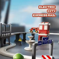 Mainan edukasi baru anak-anak, mainan edukasi baru anak-anak, rel perkotaan, Slot mobil, simulasi perakitan elektrik, mainan jalur kereta kecepatan tinggi, 2025