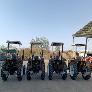 Tractor agrícola con toldo amarillo, rendimiento suave, fácil de controlar y operar, adecuado para diversas actividades agrícolas. - Product Image 4