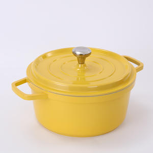 Casserole <span class=keywords><strong>en</strong></span> <span class=keywords><strong>fonte</strong></span> émaillée de haute qualité <span class=keywords><strong>four</strong></span> hollandais faitout hollandais avec couvercle ustensiles de cuisine poêle antiadhésive Pot à haricots <span class=keywords><strong>en</strong></span> <span class=keywords><strong>aluminium</strong></span> - Product Image 2