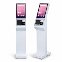 Kiosque de commande automatique tout-en-un avec imprimante thermique, scanner QR et paiement NFC pour la restauration rapide et les restaurants