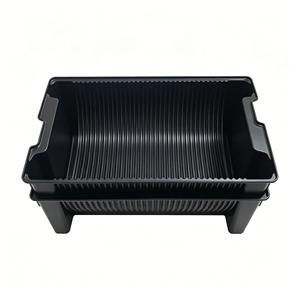 Hochwertige <span class=keywords><strong>Eurostat</strong></span>-Box PP Leitfähige Transparente PET-Blisterverpackung ESD IC-Tray aus China - Product Image 5