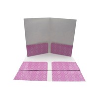 Carpeta de Presentación de Papel para Portafolio de Artista, con Logotipo Personalizado Elegante y Colorido, Impresión UV, para Promoción Empresarial, con Bolsillos y Galerías