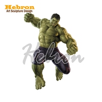 Esculturas de Resina Modernas a Gran Escala de Superhéroes, Incluido el Hulk, Pueden Usarse en Museos de Cera para Crear Imágenes Urbanas