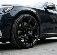 Rines de Aleación Negros Brillantes de 20 Pulgadas 5x112 5x114.3 ET30 ET35, Rines Personalizados para Automóviles 20x8.5 20x9, Estilo Deportivo Cóncavo Profundo