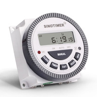 Interruptor de Tiempo TM619 ABS, Programable para 7 Días, Controlador Inteligente de Temporización Reciclable, 1 Normalmente Abierto, 1 Normalmente Cerrado