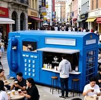 Personnalisez divers modèles de food trucks, équipés de café, de crème glacée, d'un restaurant, de pizzas, d'un comptoir mobile et d'une cuisine.