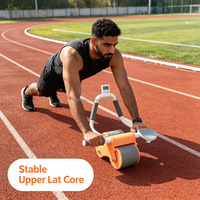 Rouleau de fitness à rebond automatique haute résistance pour hommes et femmes adultes, pour le remodelage abdominal et de la taille