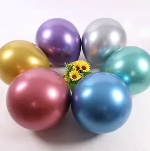 धातु सोने चांदी नीले गुलाब हरे बैंगनी बैलोन शादी जन्मदिन मुबारक लेटेक्स धातु क्रोम गुब्बारे हवा हीलियम Balon