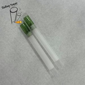Papier à rouler conique direct usine, personnalisé, non blanchi, type papier de riz, 10 * 30MM, vert, pour embouchure en verre, pour fumer - Product Image 4