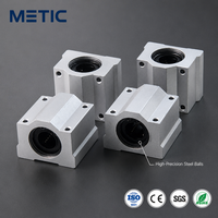 Unit Geser Linear Aluminium Kelas Industri SCS8UU SCS10UU SCS12UU untuk Otomatisasi Printer 3D Toleransi Presisi Tinggi