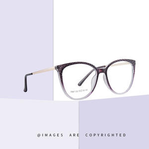 กรอบแว่นตา Tr90 ทรงแคทอาย รุ่น Tr7126 53 18 140 ป้องกันแสงสีฟ้า กรอบเต็ม สำหรับทุกเพศ เลนส์ใส - Product Image 3