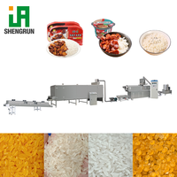 Ligne de production de riz nutritionnel artificiel à double extrudeur de qualité alimentaire, machine de traitement des grains de riz enrichis FRK