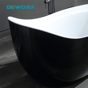 Đứng miễn phí Đen Acrylic bồn tắm 1800 thông minh bồn tắm hoàn chỉnh phòng tắm & nhà bếp cho ngoài trời & biệt thự sử dụng nhà máy cung cấp - Product Image 5