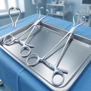 Pinza para toallas Backhaus de acero inoxidable de primera calidad A.R.I SURGICAL INSTRUMENTS, pinza de precisión para fijación de paños quirúrgicos - Product Image 2
