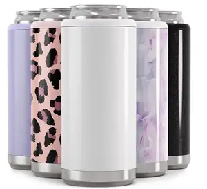 2021 neuheit Einzigartige Design Produkt 16 unzen Doppel Wand Edelstahl Bier Cola Sprite Soda Können Kühler Können Isolator