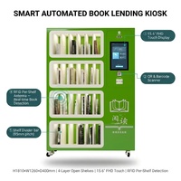 HAUMR Library Holds Locker RemoteLocker LibCabinet 24/7 Kiosco Inteligente para Préstamo de Libros con Detección RFID y Pantalla Táctil