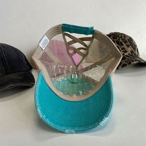 High Pony Tail <b>Caps</b> Hats With Custom Logo 6 Panels <b>Blank</b> Cotton Mesh Ponytail Vintage Trucker Hats <b>Caps</b> - Product Image 4