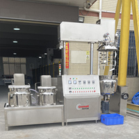 Mélangeur émulsifiant sous vide 200l, machine à fabriquer des crèmes cosmétiques pour le visage, machine à mélanger les colorants capillaires, homogénéisateur émulsifiant sous vide