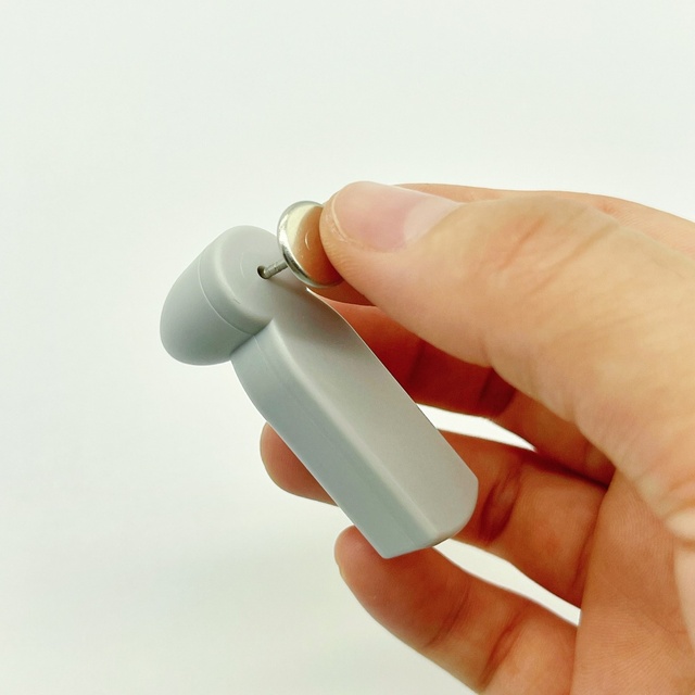 M&W EAS 58kHz Anti-Theft Hard Tag Pencil Type with 46mm Magnets ABS Material Detachable Gray Magnetic Hard Tag for Clothing