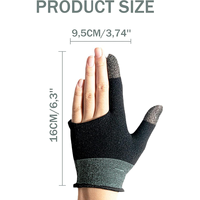 Doigts de manches ultra-fins antidérapants et respirants pour jeux mobiles, gants de jeu tactiles en fibre conductrice