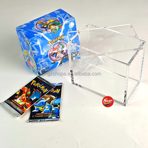 SHP acrylique de haute qualité 1ère édition <span class=keywords><strong>Pokemon</strong></span> Base Set Booster Box Case <span class=keywords><strong>Carte</strong></span> Original <span class=keywords><strong>Pokemon</strong></span> Cards Booster Box Display Case - Product Image 4