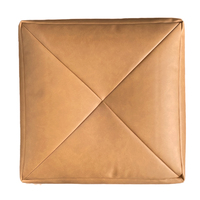 Usine directe cube couverture japonais portable en cuir coussin de siège pouf moderne unique salon en cuir pouf coussin de siège