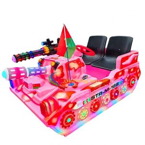 Venta al por mayor de coches de choque eléctricos para exteriores tipo tanque para centros de entretenimiento, con motor de 450W, 20 niveles de velocidad y construcción metálica - Product Image 5