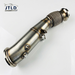 Collecteur d'échappement en acier inoxydable avec prise de température EGT 1/8 NPT compatible avec les moteurs BMW B46 2.0T F22 F30 G20 G30 230i 330i 430i 530i 2016+ - Product Image 1