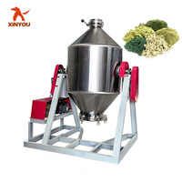 Équipement de mélangeur à double cône personnalisé pour poudre de Stevia, liquide réfrigérant, feuilles de Matcha et poudre de blé vert